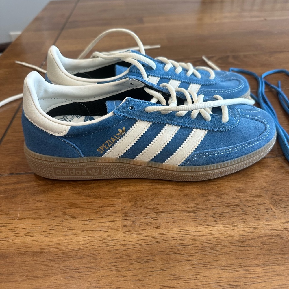Adidas Blue and White Spezial Sneakers NWOT
